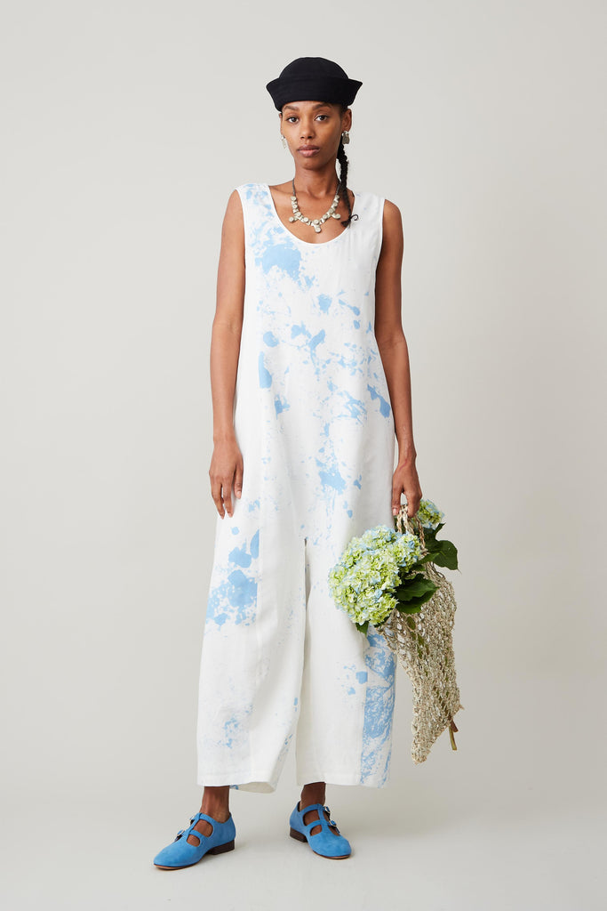 MORGAN JUMPSUIT | BLUE TUMBLE DYE – CARON CALLAHAN