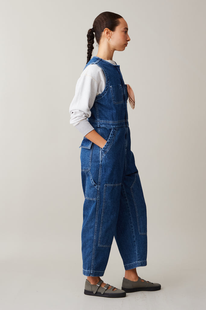 TOBIAS JUMPSUIT WASHED DENIM CARON CALLAHAN