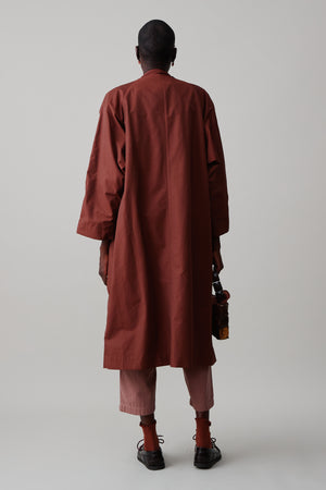 SARAFINA TRENCH | CLARET TECHNICAL COTTON