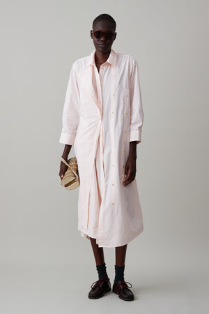 JONES SHIRTDRESS | PALE PINK POPLIN