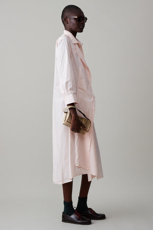 JONES SHIRTDRESS | PALE PINK POPLIN