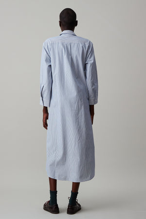 JONES SHIRTDRESS | BLUE TICKING STRIPE