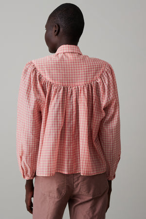 ROBERTA SHIRT | PINK HOP GINGHAM