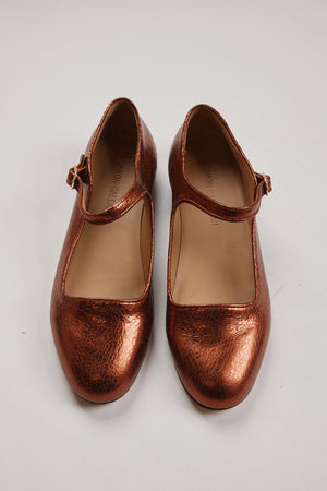 ELLIE MARY JANES | ROSE METALLIC