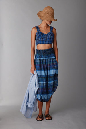 VIVIAN BRALETTE | BLUE BOX PLAID