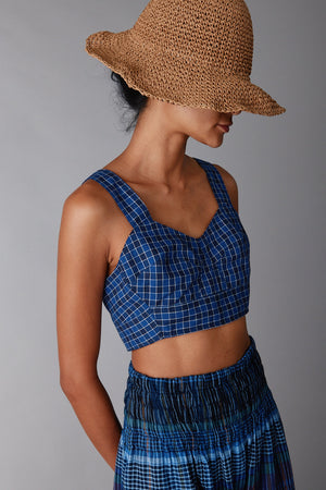 VIVIAN BRALETTE | BLUE BOX PLAID