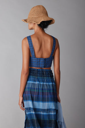 VIVIAN BRALETTE | BLUE BOX PLAID