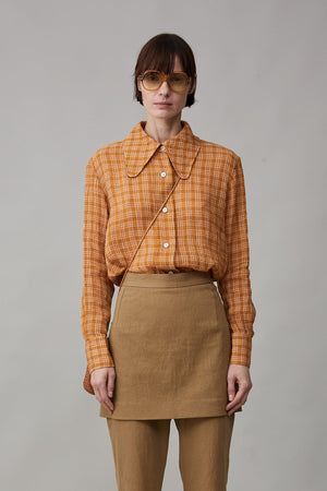 COOPER SHIRT | GINGER GAUZE PLAID