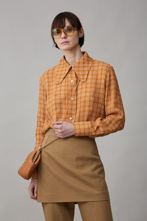 COOPER SHIRT | GINGER GAUZE PLAID