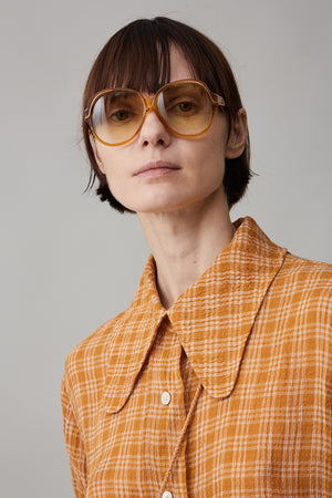 COOPER SHIRT | GINGER GAUZE PLAID