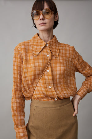 COOPER SHIRT | GINGER GAUZE PLAID