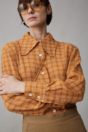 COOPER SHIRT | GINGER GAUZE PLAID