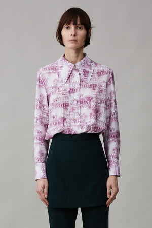 COOPER SHIRT | MAUVE SCENIC PRINT VISCOSE