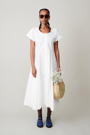 BEAU DRESS | WHITE POPLIN
