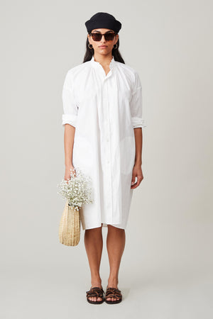 AURORA DRESS | WHITE POPLIN