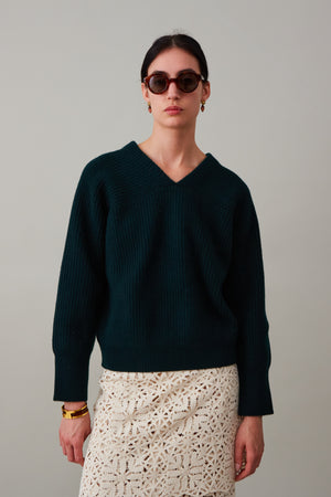 ERIN SWEATER | FOREST WOOL