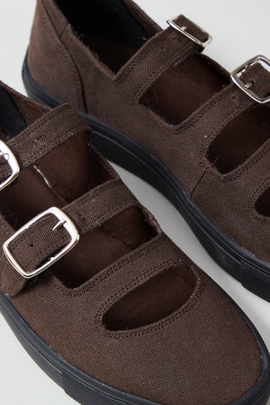 SIMONA SNEAKERS | CHOCOLATE CANVAS