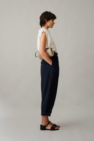 BRADY TROUSER | BLACK DRAPE