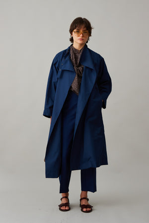 SARAFINA TRENCH | MIDNIGHT TECHNICAL COTTON