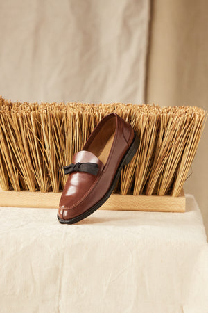 VIDAL LOAFER | SADDLE LEATHER WITH BOW