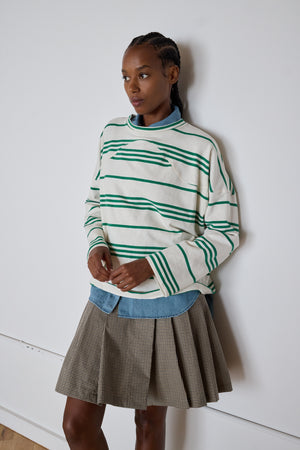TOSHI SKIRT | BROWN & BLACK MINI CHECK