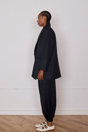 ADOLFO COAT | BLACK WOOL