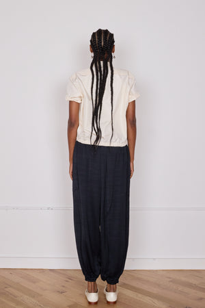 CARY PANT | BLACK SATIN VISCOSE