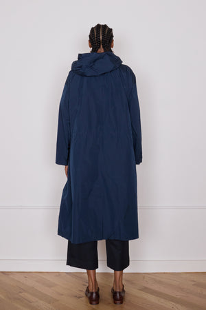 SIMONE TRENCH | NAVY CRISP NYLON