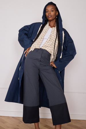 STEWART PANT | NAVY & BLACK MINI CHECK