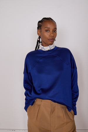 MILO TEE | ROYAL SATIN JERSEY