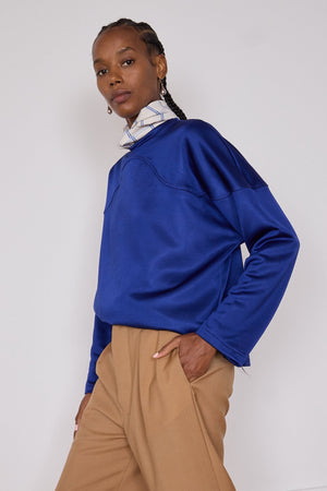 MILO TEE | ROYAL SATIN JERSEY