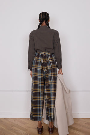 SCOOTER PANT | BROWN PLAID