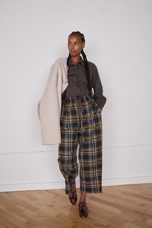 SCOOTER PANT | BROWN PLAID