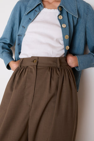 BRANDON PANT | MUSHROOM WOOL