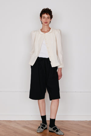 SCOTTIE CULOTTES | BLACK TROPICAL WOOL