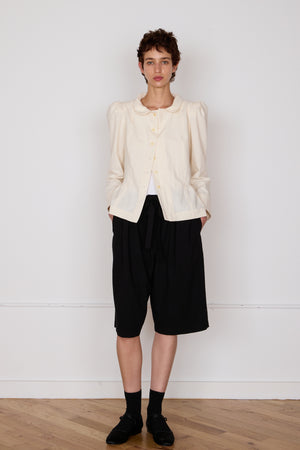 SCOTTIE CULOTTES | BLACK TROPICAL WOOL
