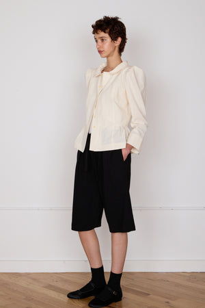 SCOTTIE CULOTTES | BLACK TROPICAL WOOL