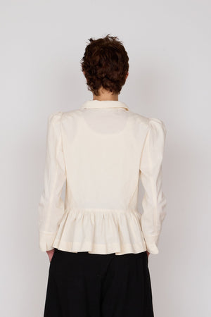 ROMEO SHIRT | CREAM CHEVRON GAUZE