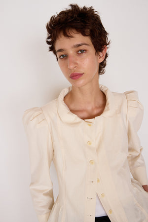 ROMEO SHIRT | CREAM CHEVRON GAUZE