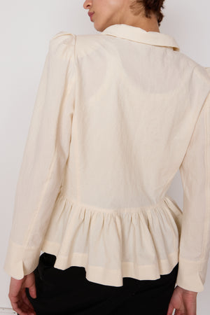 ROMEO SHIRT | CREAM CHEVRON GAUZE
