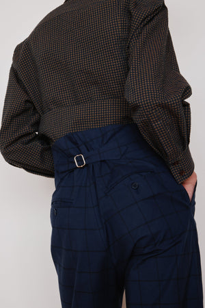 DEAN PANT | NAVY & BLACK WINDOWPANE