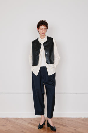 BRANDON PANT | BLACK WOOL SUTING