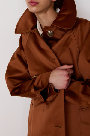 GODFREY TRENCH | PERSIMMON SATIN