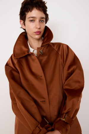 GODFREY TRENCH | PERSIMMON SATIN
