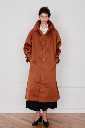 GODFREY TRENCH | PERSIMMON SATIN