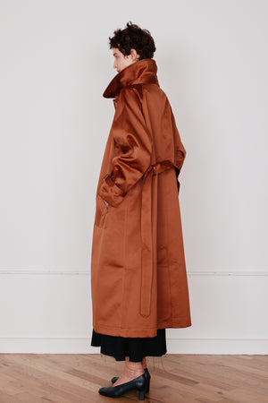 GODFREY TRENCH | PERSIMMON SATIN
