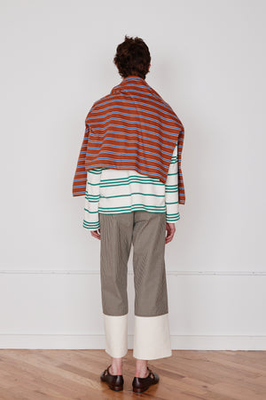 STEWART PANT | BROWN & BLACK MINI CHECK