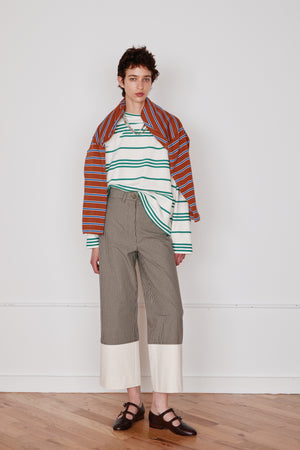 STEWART PANT | BROWN & BLACK MINI CHECK