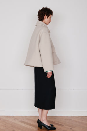 TRINITY COAT | OATMEAL DOUBLEFACE WOOL