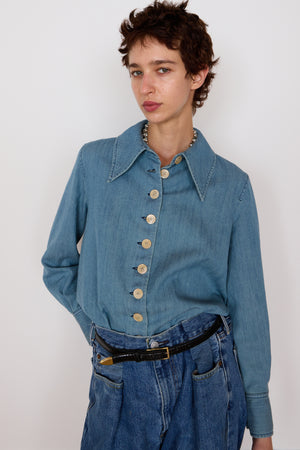 CARISSA SHIRT | FADED CHAMBRAY
